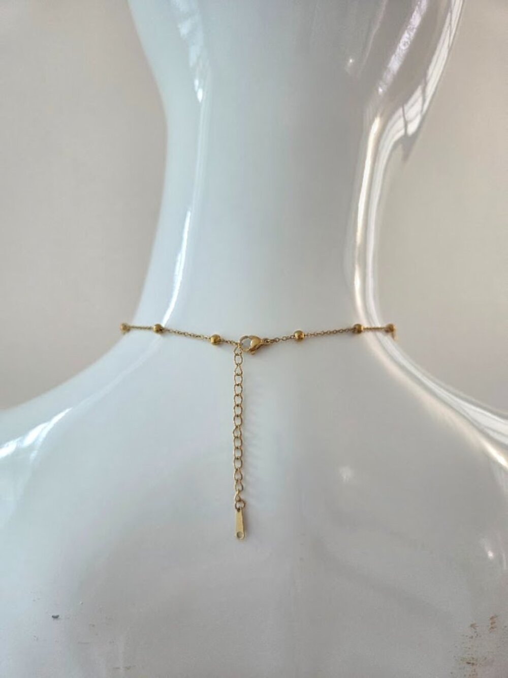 Gold Feather Pendant Necklace Dainty Satellite Chain Boho Minimalist Jewelry - Picture 12 of 14